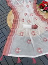 Dhruvi Super Hit Off White Heavy Cotton Embroidery Designer Sarees Wholesale Market In Surat
